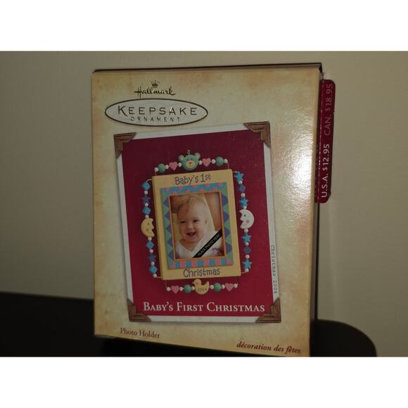 Hallmark Other - Hallmark 2004 Photo Holder Ornament ~‎ Baby's 1st Christmas